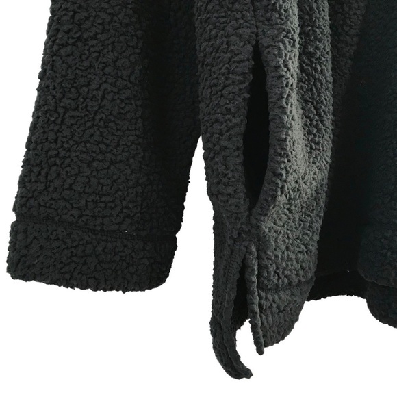 New! Aerie Cloud Sherpa Oversized Cozy Plush Pullover Snap Sweater Teddy Jacket - Picture 9 of 12